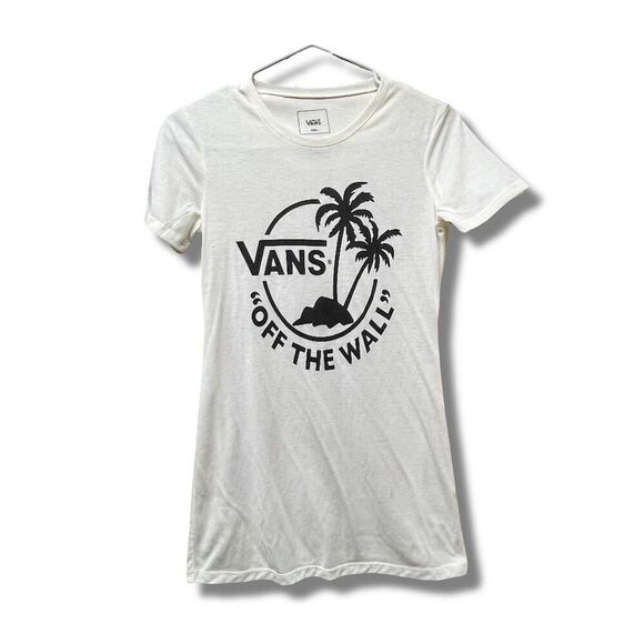 Vans Tops - 🌟 Vans Women's White Graphic Tee Skate Casual S Short Sleeve Shirt 🌟